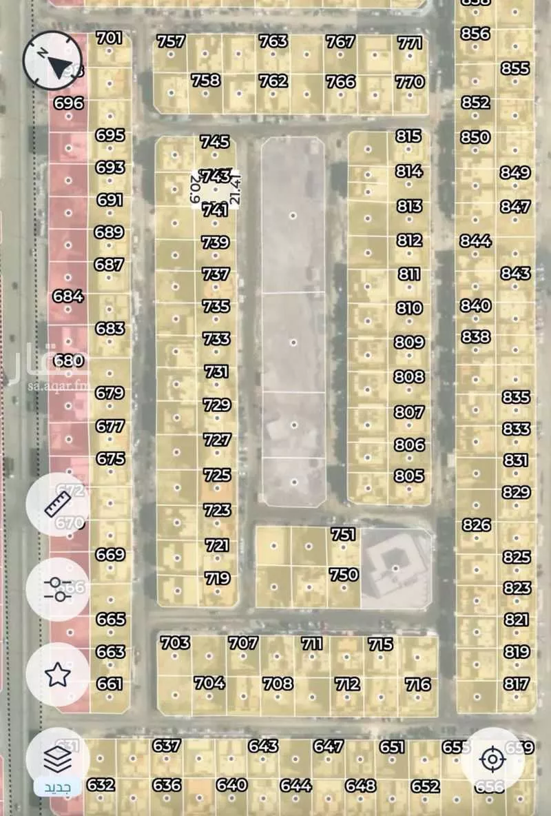 أرض 525 م² في الياقوت 2