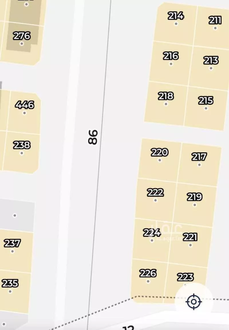 أرض 400 م² في جدة