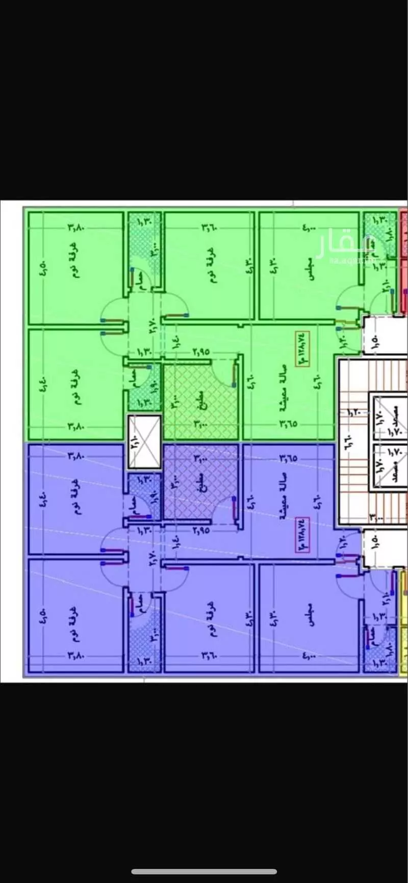 شقة 4 غرف في الواحة 2