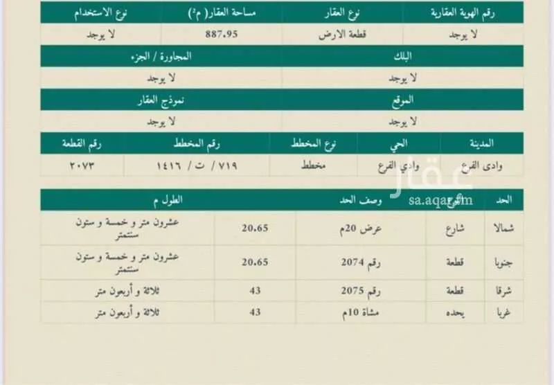 887 sqm land in Al Jissah 2