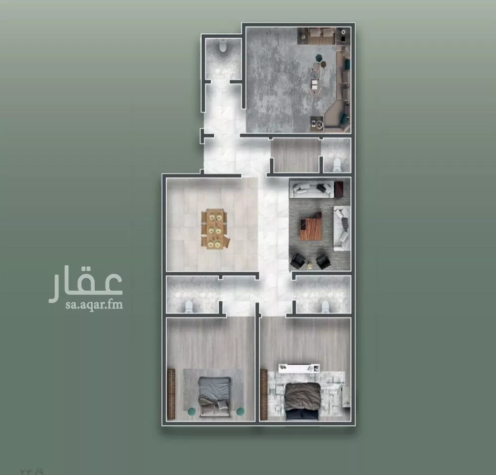 شقة 3 غرف في الصفا 5