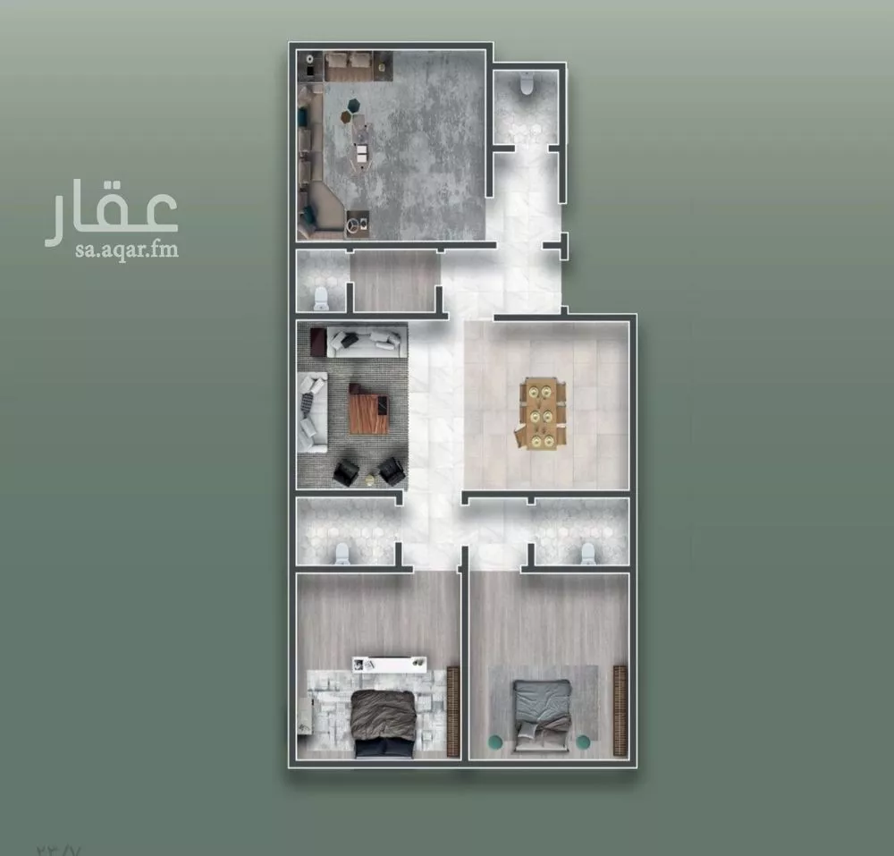 شقة 3 غرف في الصفا 2