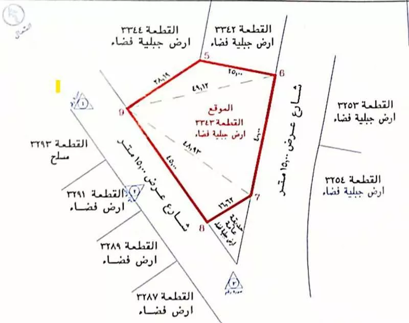 أرض 1510 م² في بطحاء قريش 2