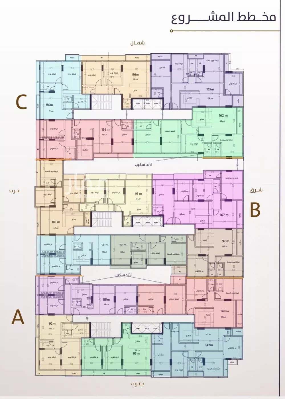 شقة 5 غرف في الفيحاء 2