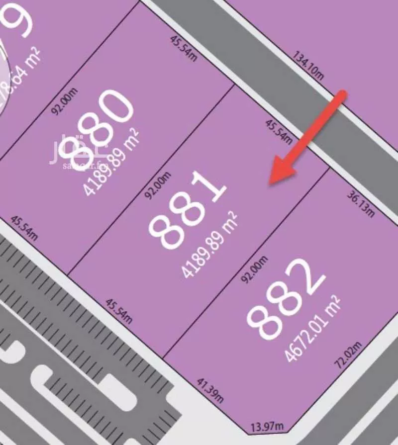 أرض 4189 م² في الرياض 2