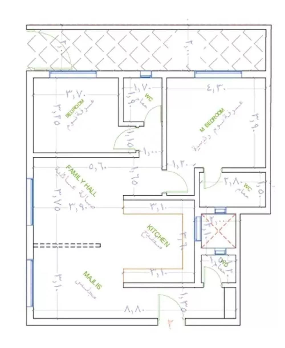 شقة 2 غرف في الملقا، الرياض 11
