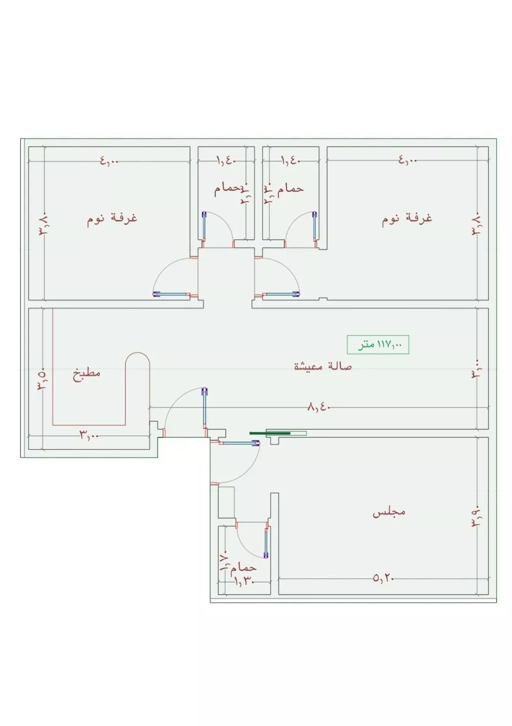 شقة 3 غرف في الواحة 2