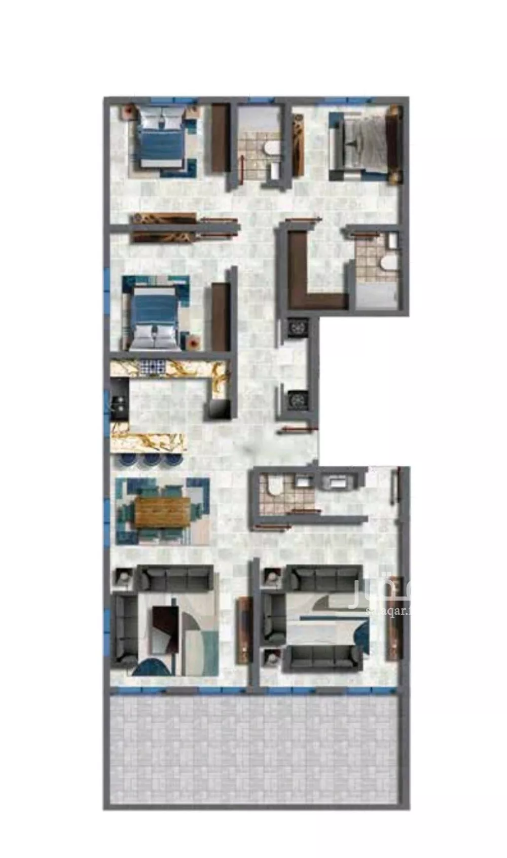 5 bedroom apartment in Al Naeem 1