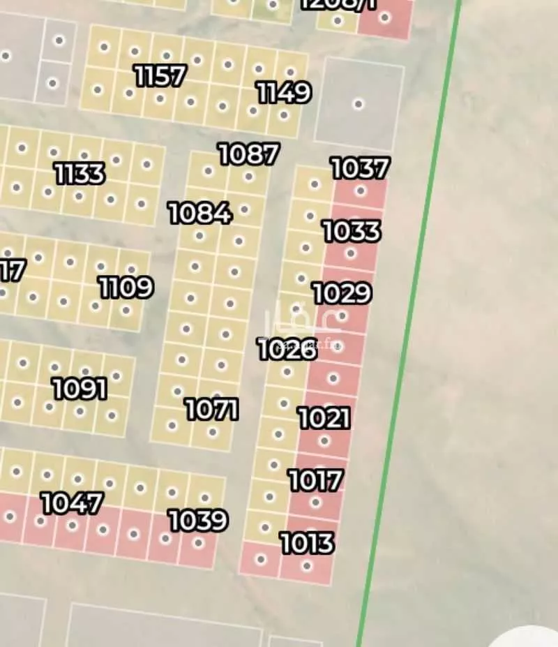 أرض 540 م² في عريض 2