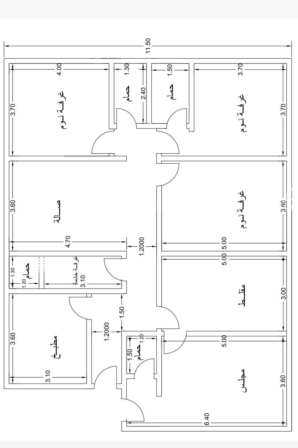 شقة 5 غرف في النزهة