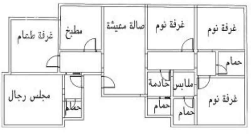 شقة 6 غرف في الفيصلية 2