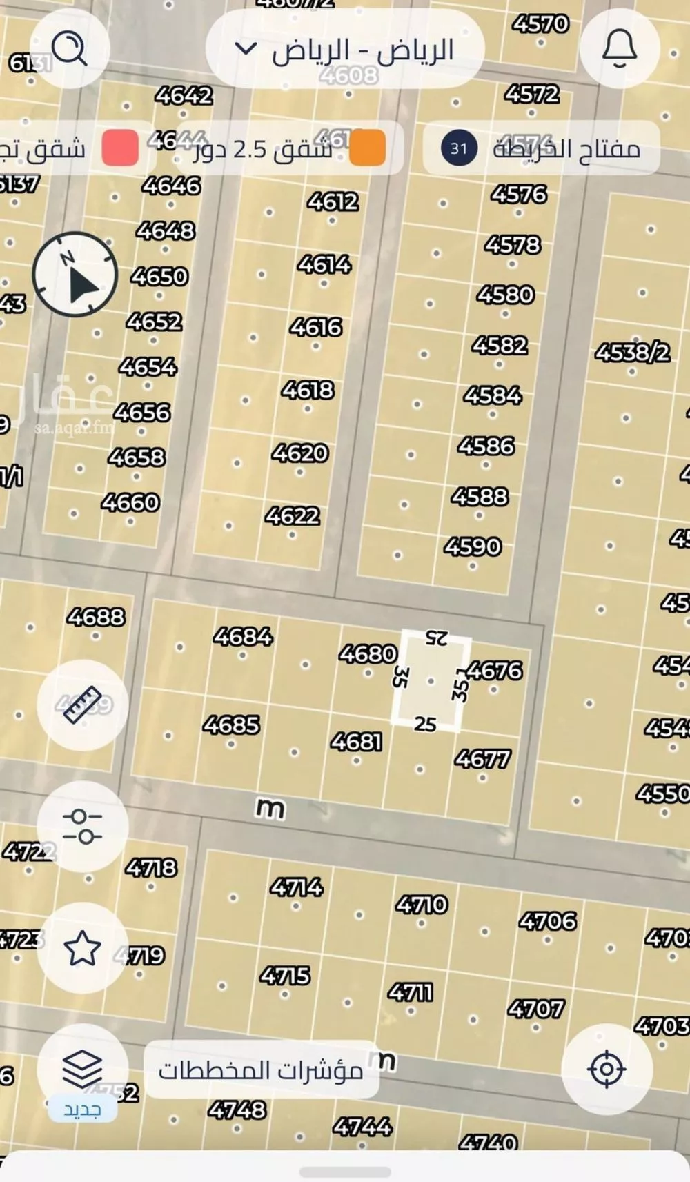 أرض 437 م² في بنبان 3