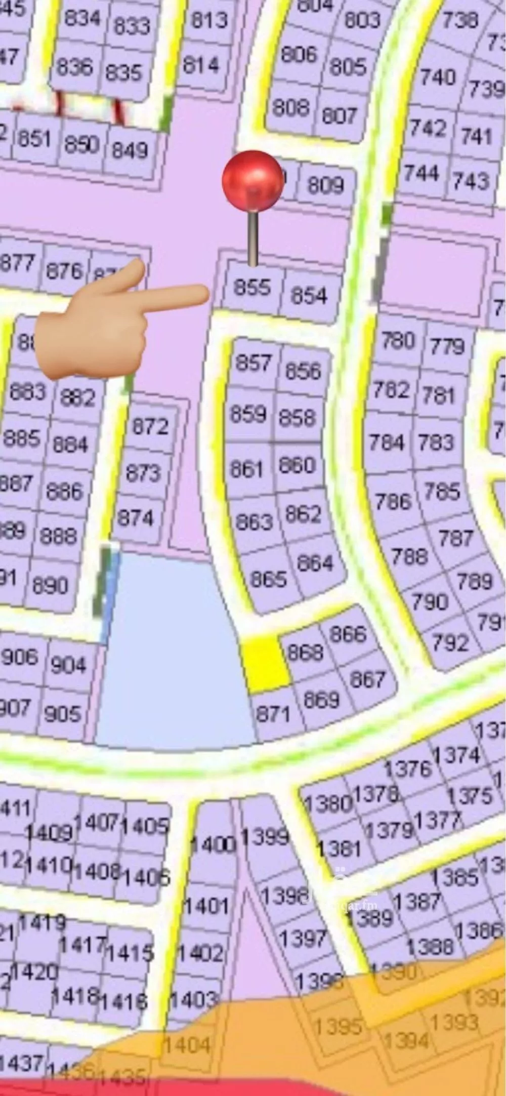 1116 sqm land in Az Zomorod