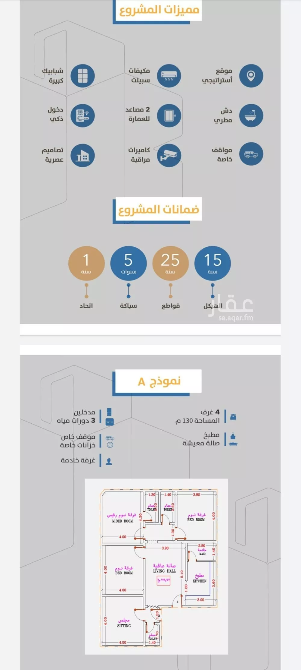 شقة 3 غرف في الصفا 5