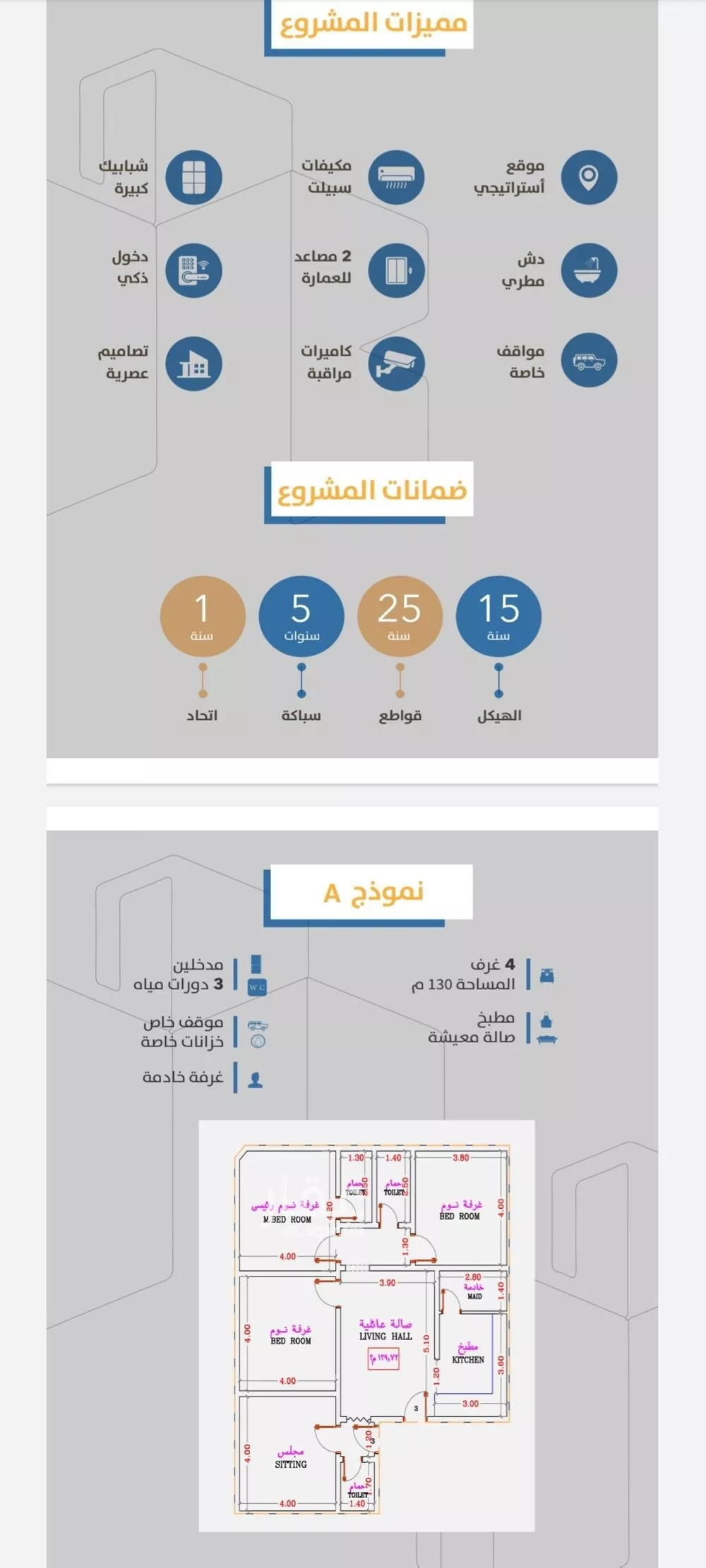 شقة 4 غرف في الصفا 2