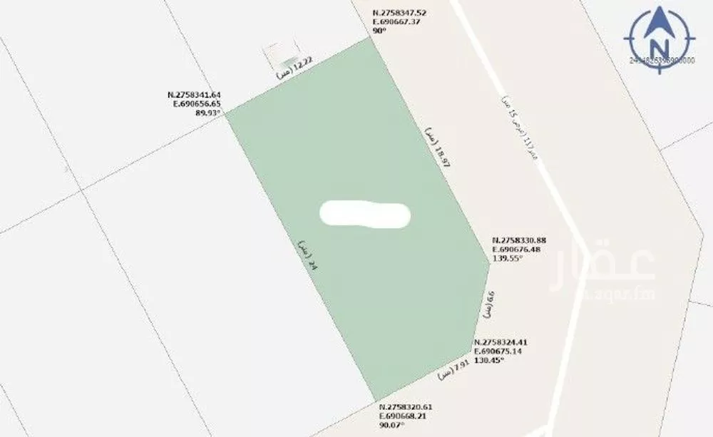 أرض 282 م² في الشرق 3