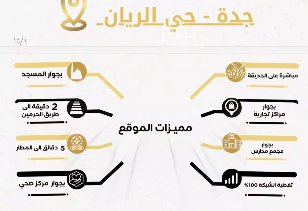 شقة 3 غرف في الريان 5