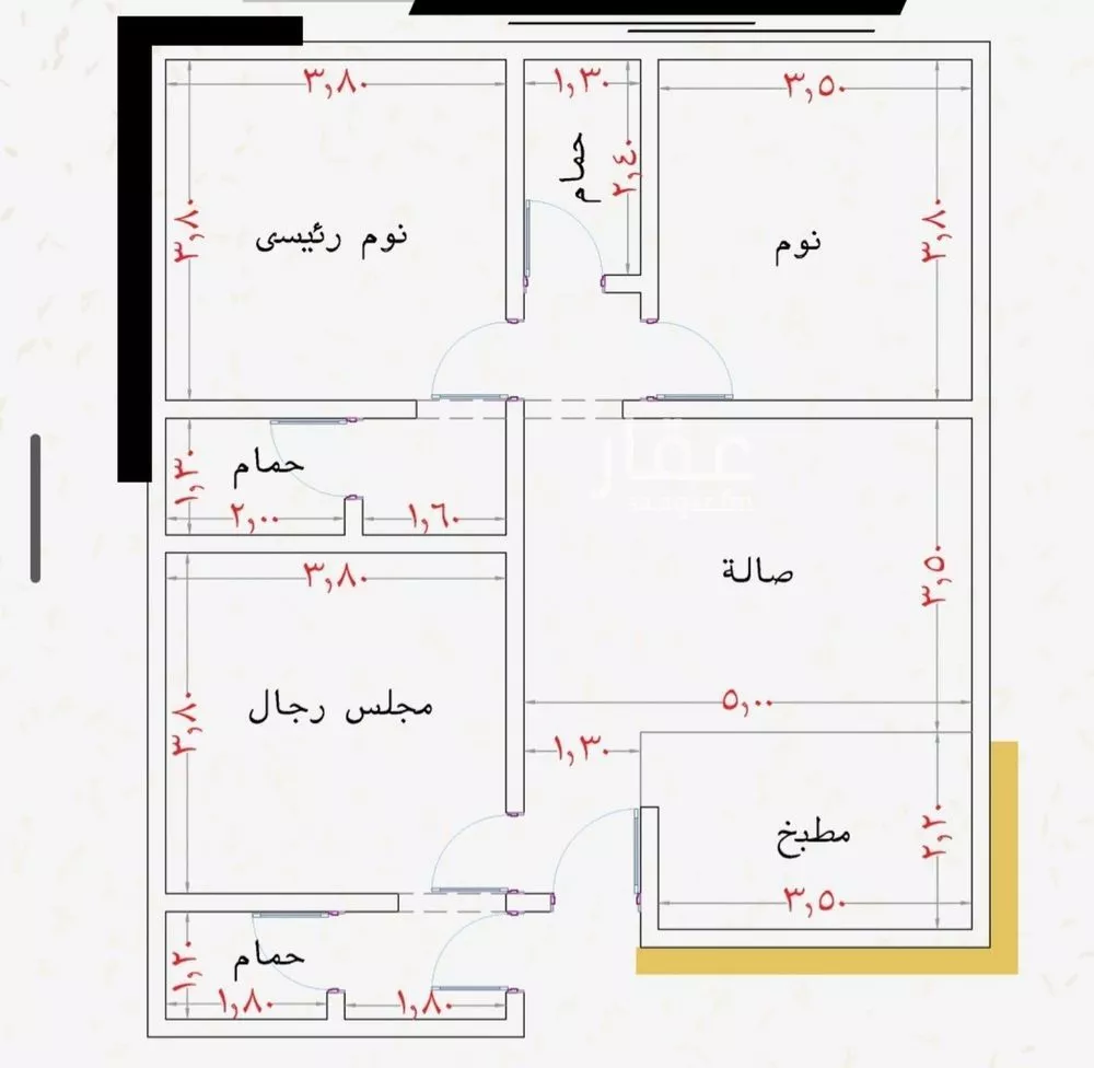 شقة 3 غرف في الريان 1