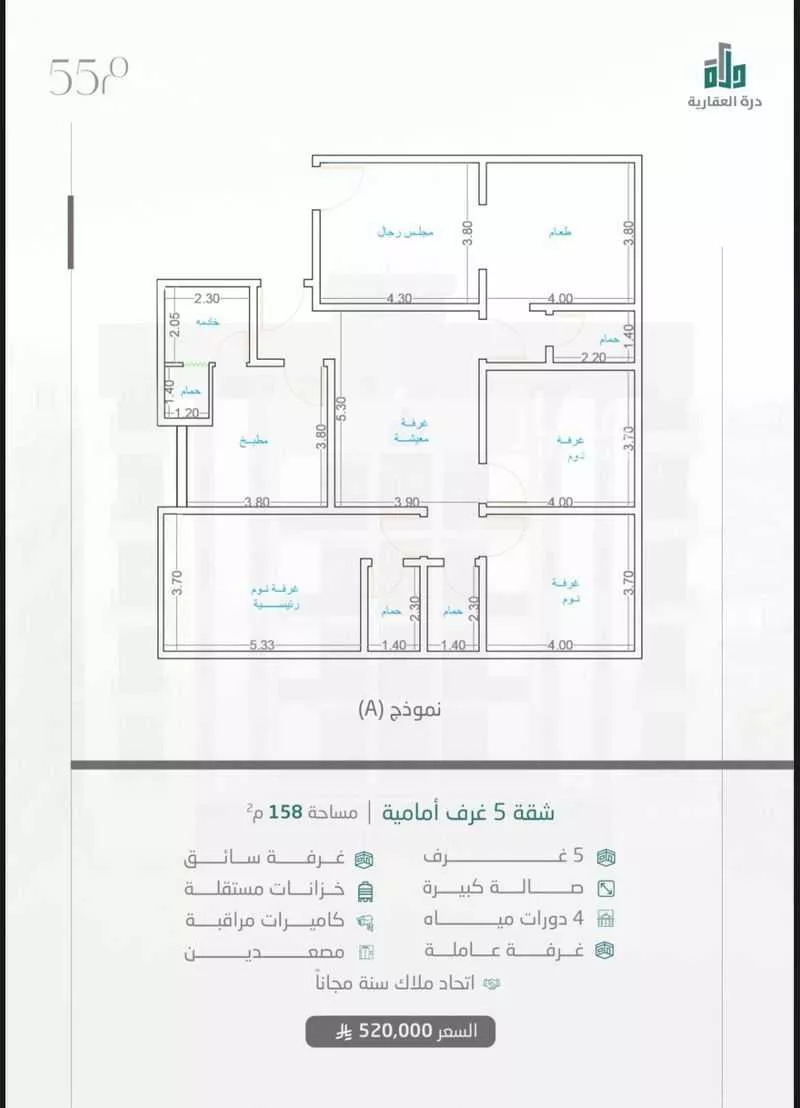 5 bedroom apartment in Taibah, Jeddah 10