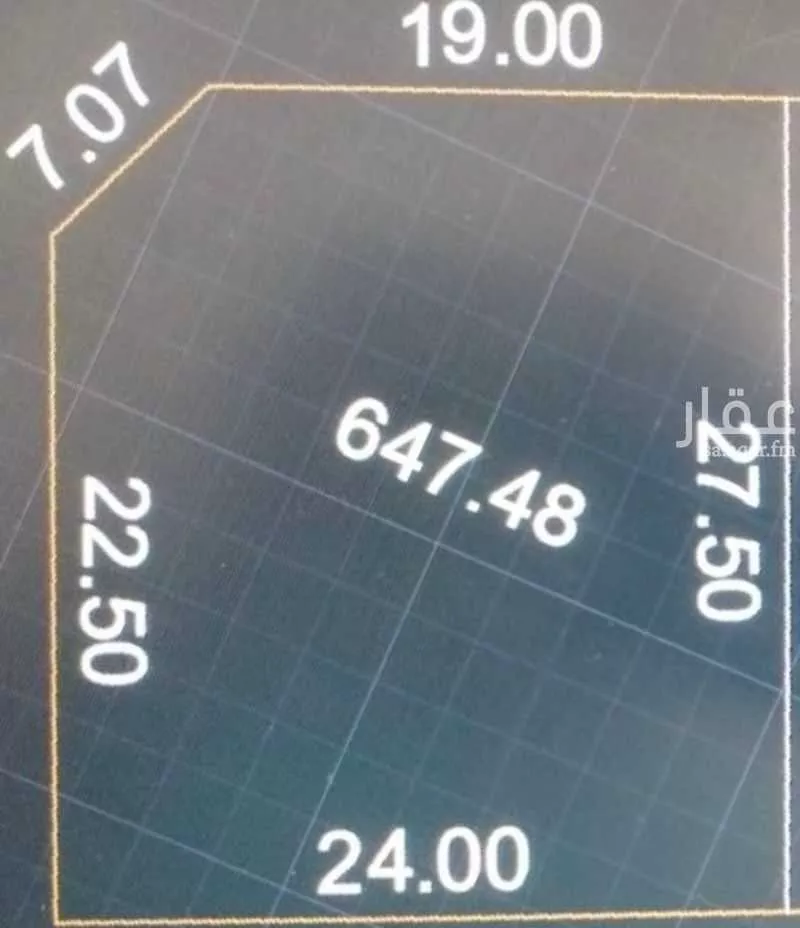 أرض 647 م² في الملك فهد 3