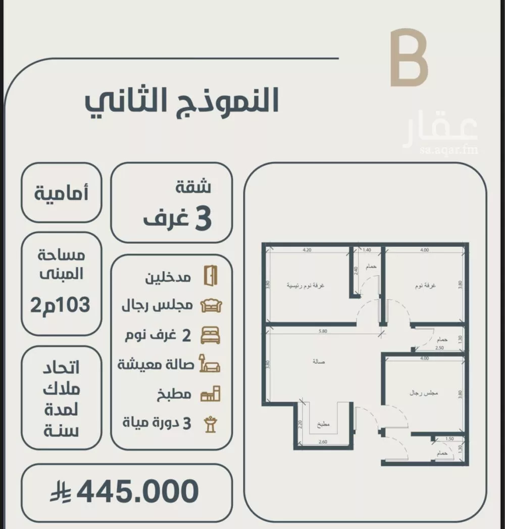 3 bedroom apartment in Al Naeem, Jeddah 9