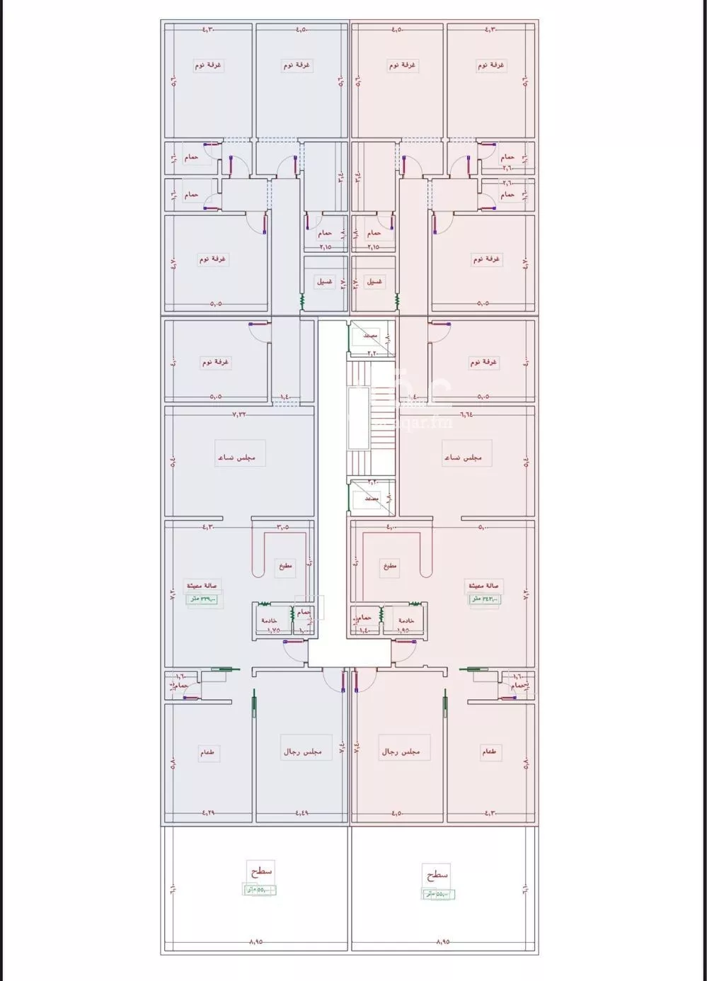 دور 7 غرف في الجامعة