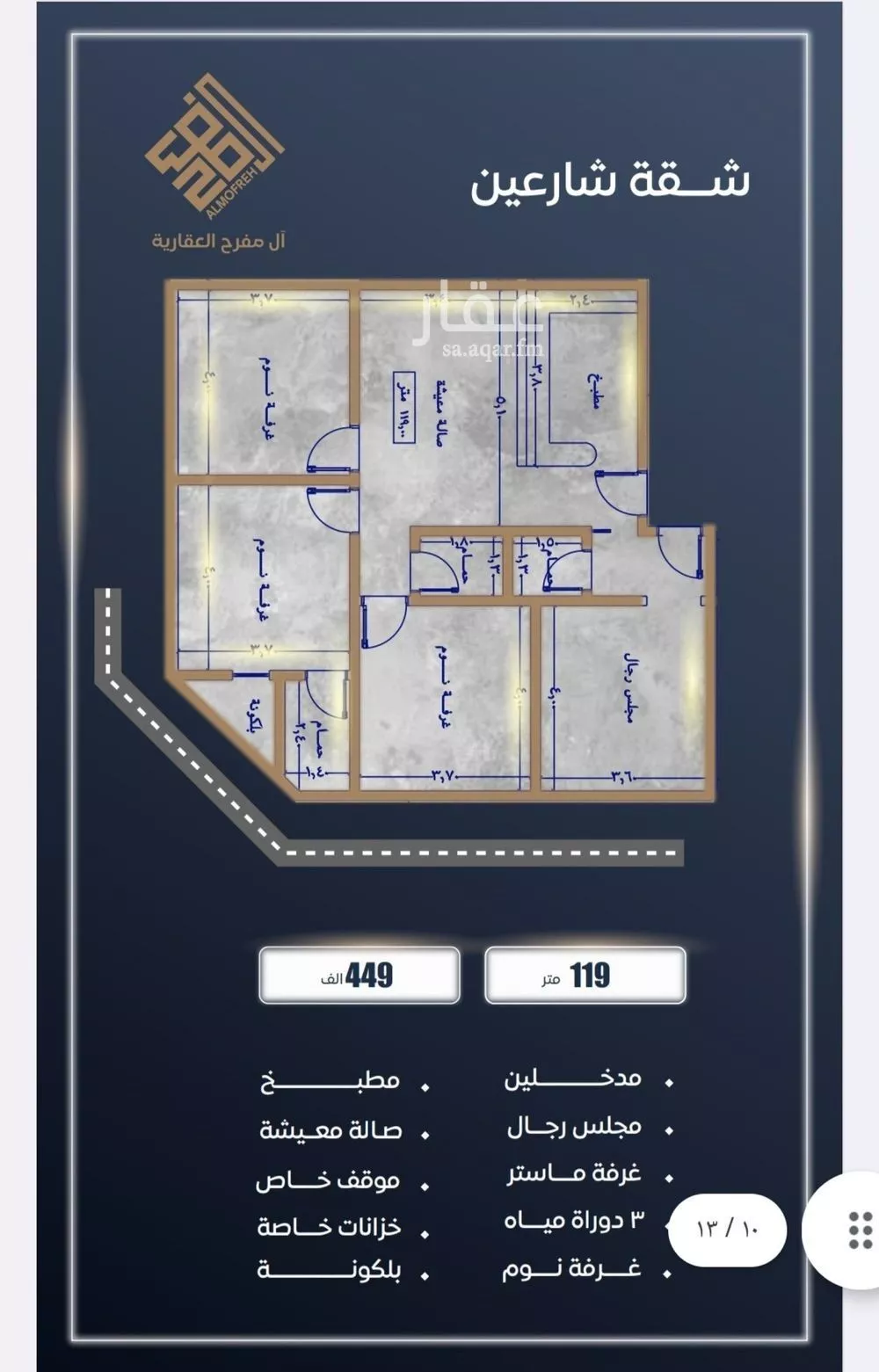شقة 3 غرف في الصوارى 1