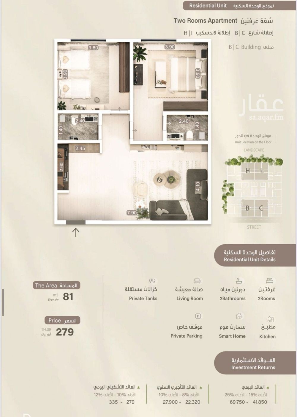 2 bedroom apartment in Al Fayha, Jeddah 4