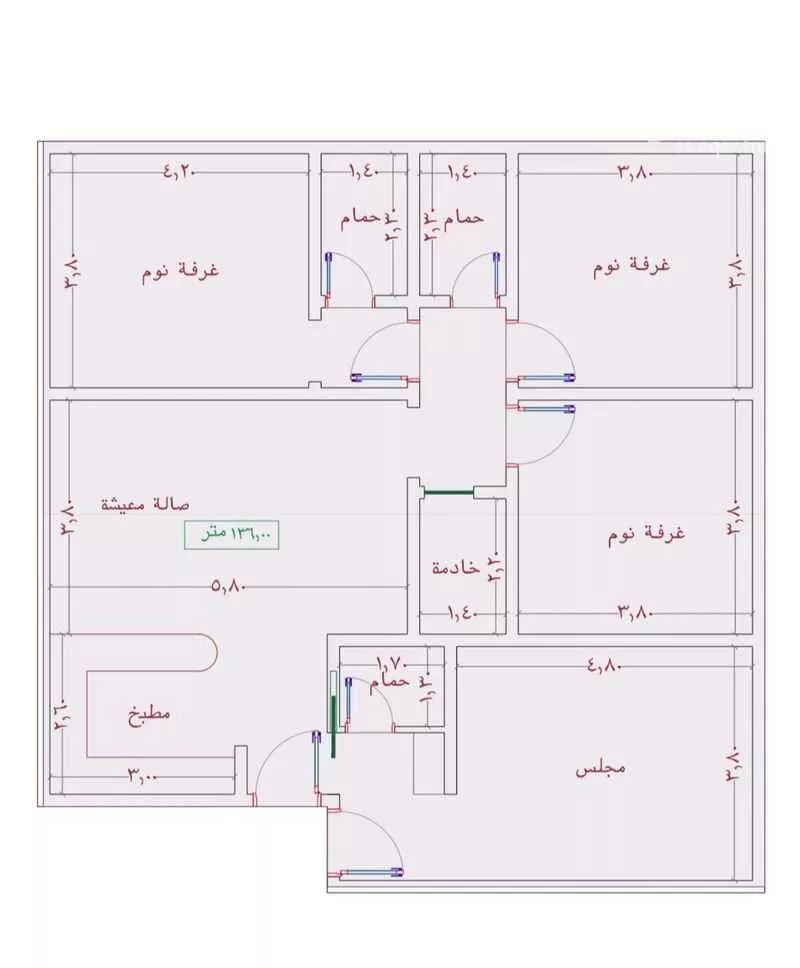 شقة 3 غرف في الواحة 3