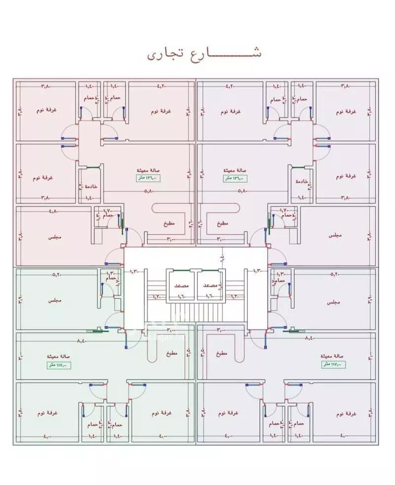 شقة 3 غرف في الواحة 2