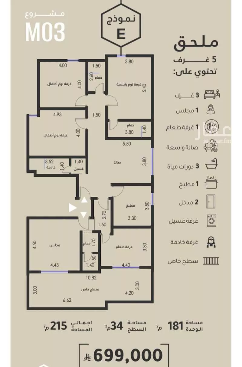 دور 3 غرف في الفيصلية 3