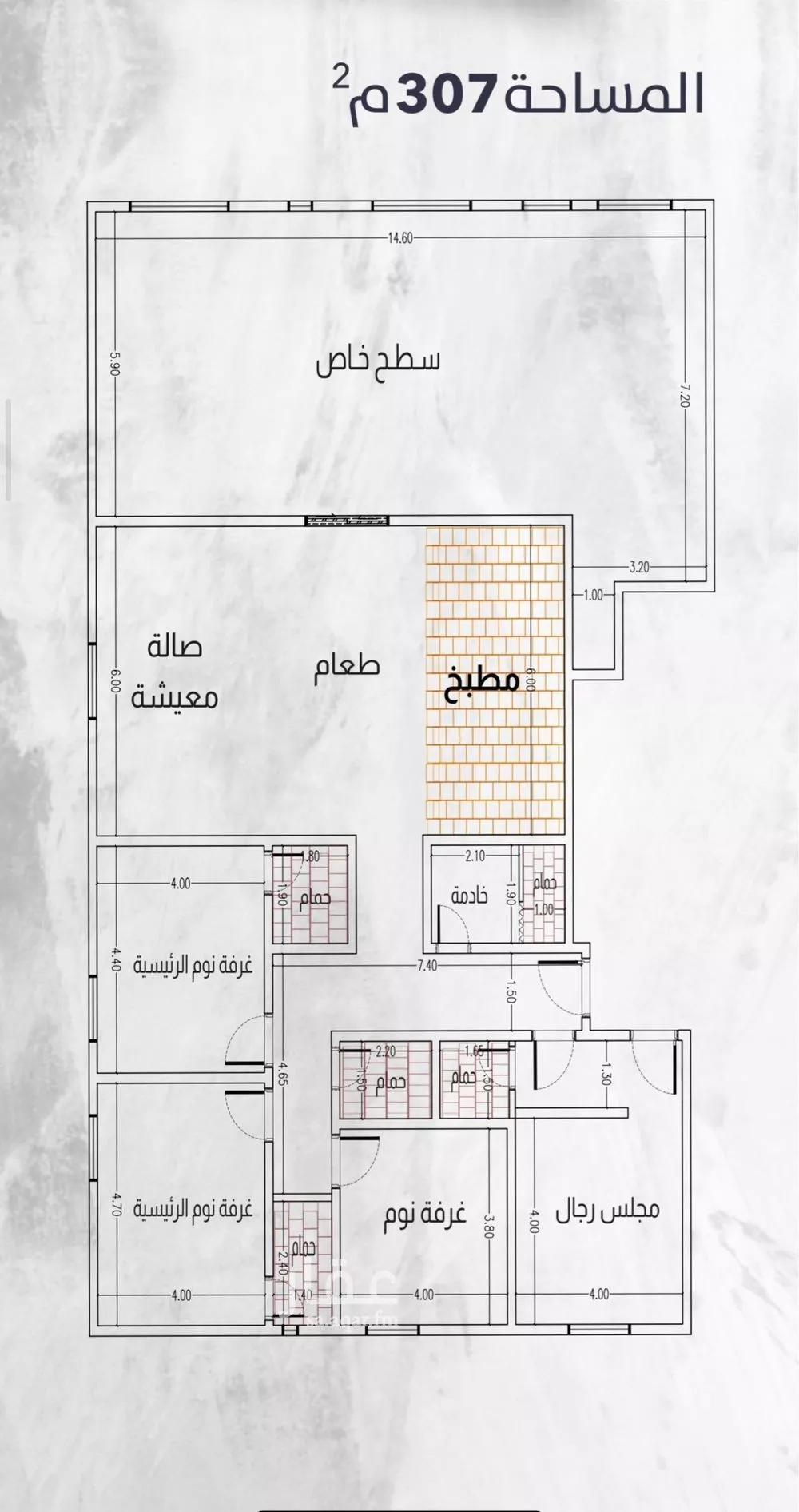 شقة 6 غرف في الزهراء 3