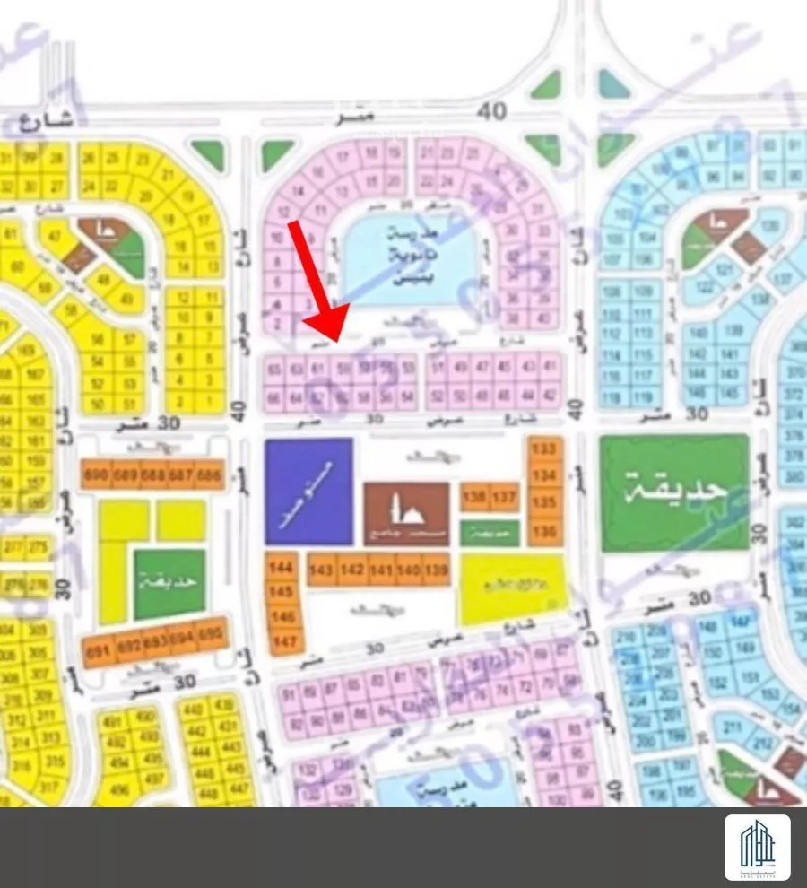 أرض 437 م² في الكوثر