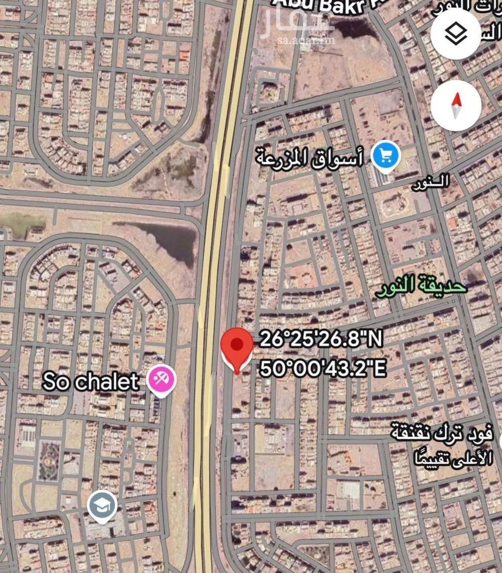 أرض 500 م² في النور 2