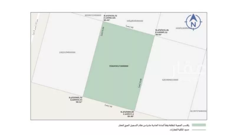 704 sqm land in Al Mahdiyyah 3