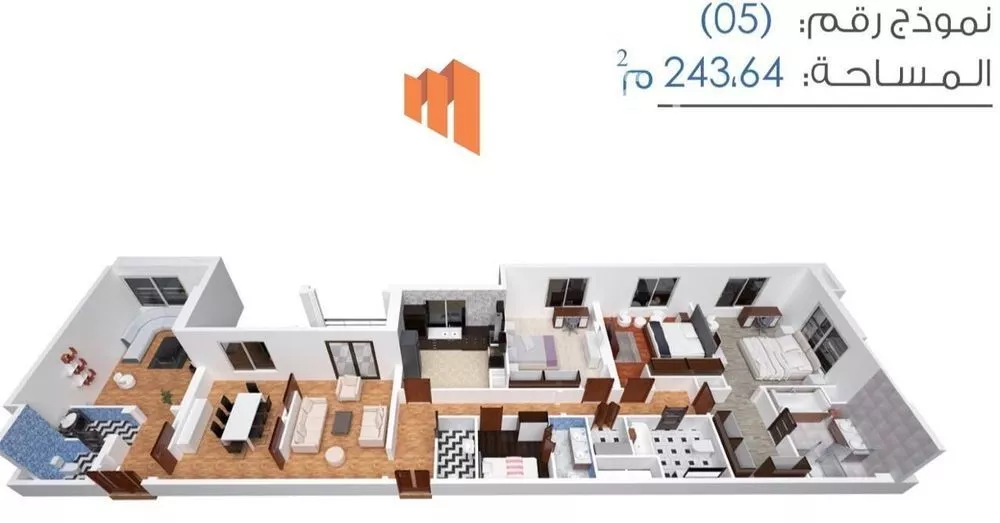 3 bedroom apartment in Doha Al Janubiyah, Eastern Province 14