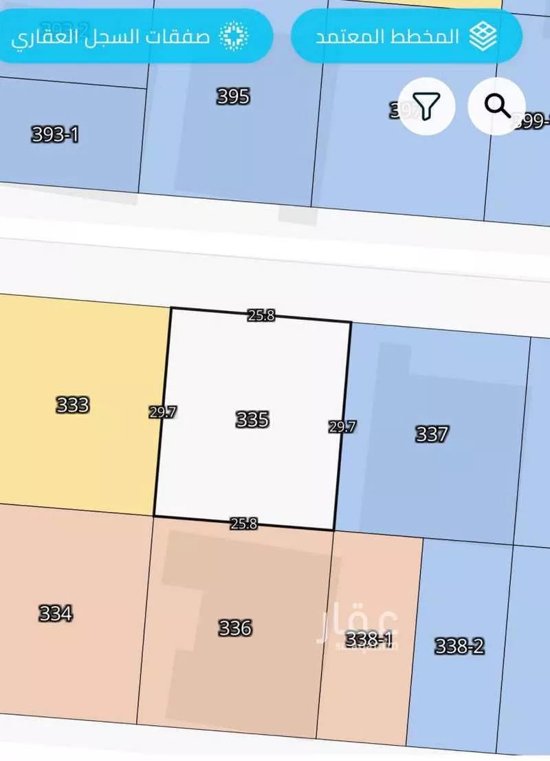 أرض 780 م² في السكة الحديدية