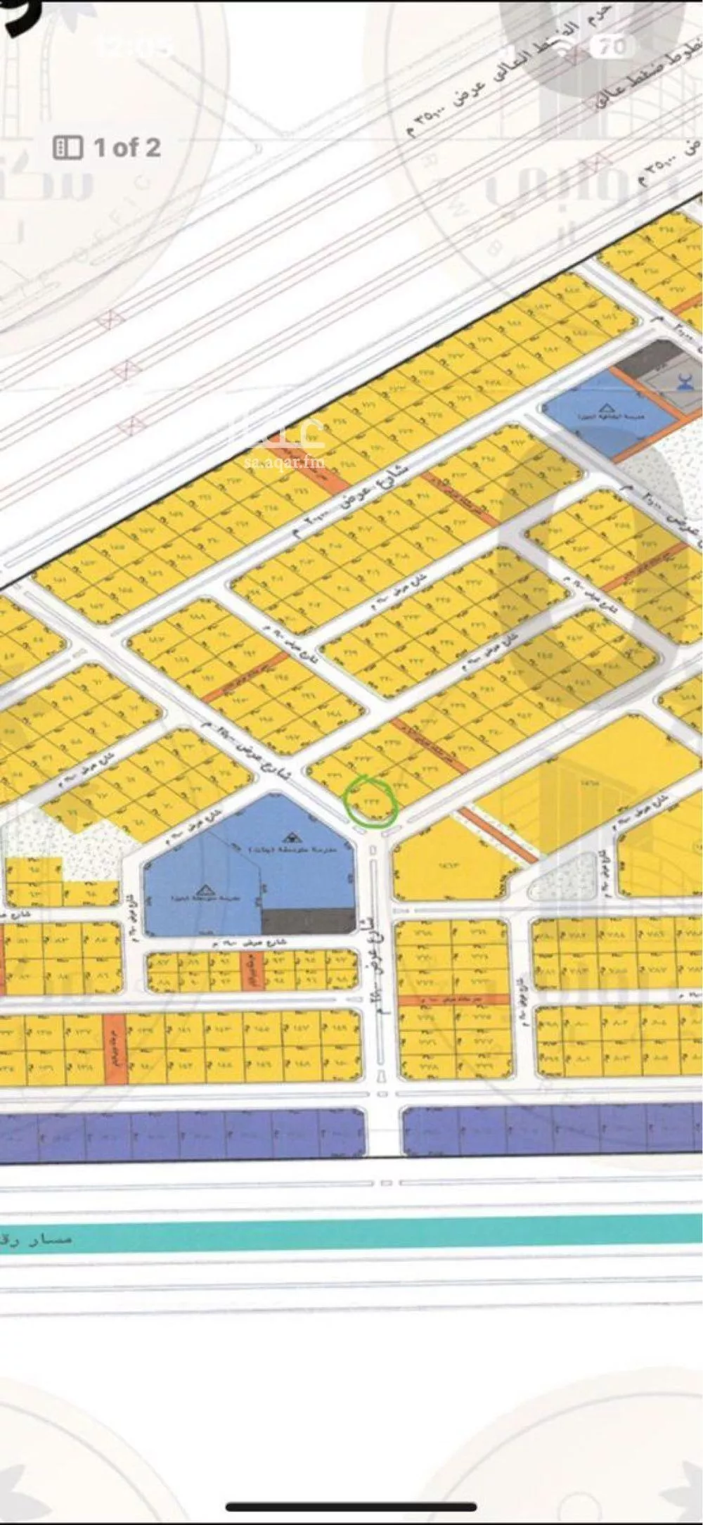 أرض 887 م² في المليساء