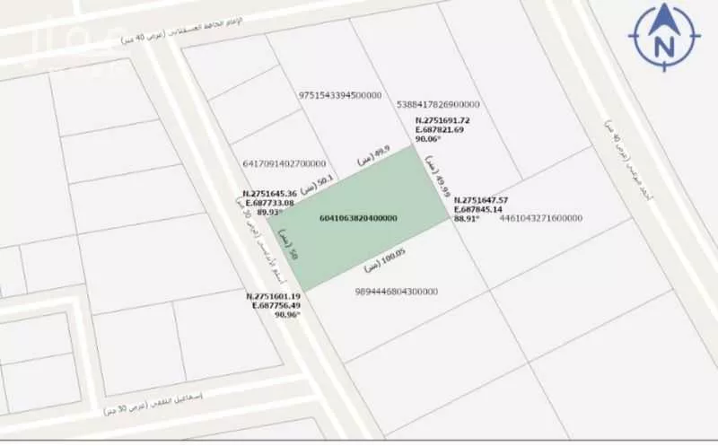 أرض 5000 م² في الشرق 3