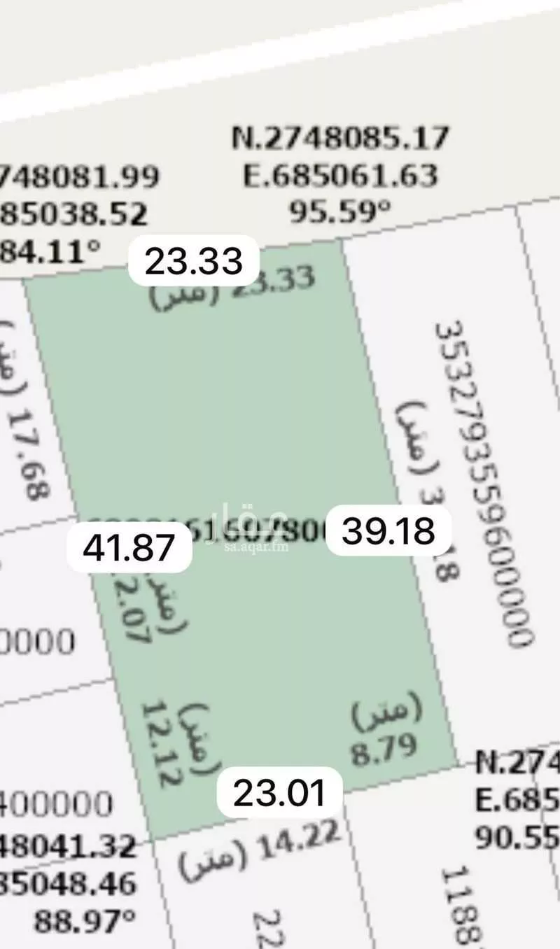 927 sqm land in Al Rimal 2