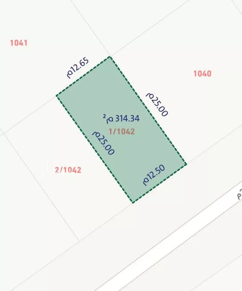 أرض 312 م² في ضاحية نمار 2