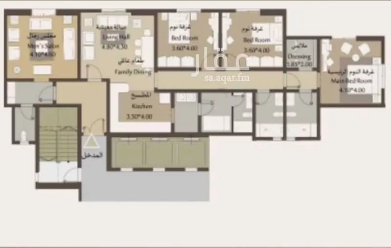 3 bedroom apartment in Bani Harithah, Madinah