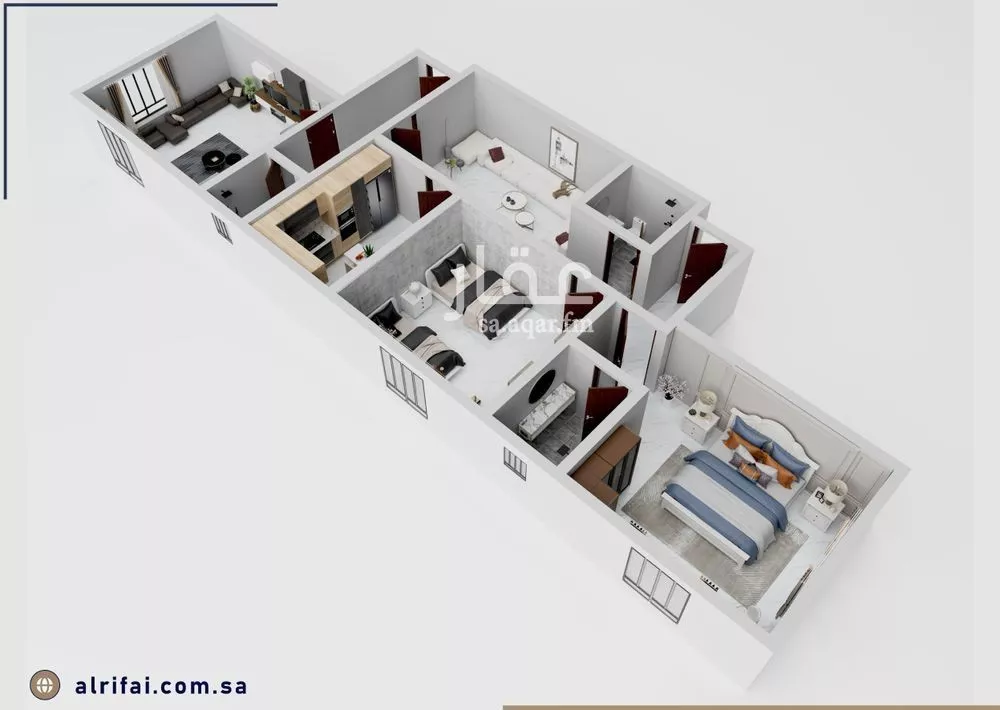 3 bedroom apartment in Al Bawadi, Jeddah 5