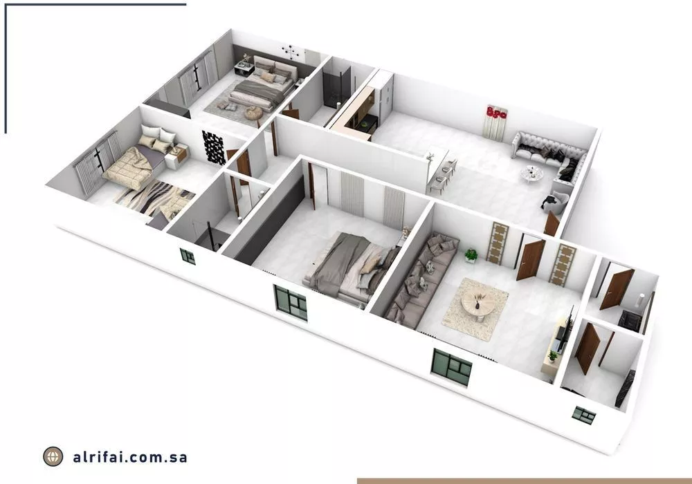 شقة 4 غرف في السلامة 3