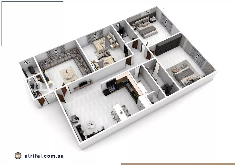 شقة 4 غرف في السلامة 5