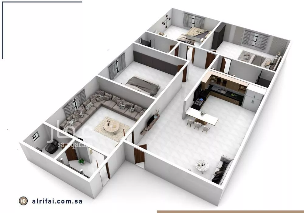 شقة 3 غرف في السلامة 5