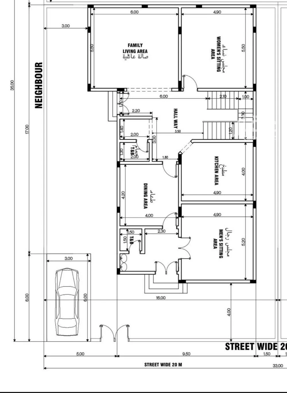 فيلا 7 غرف في الامواج 3