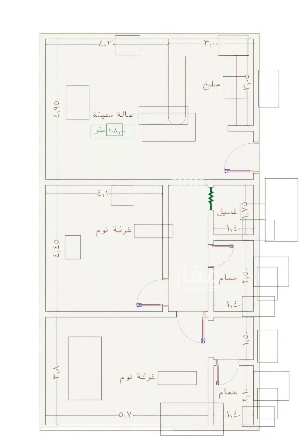 2 bedroom apartment in Al Jamiah