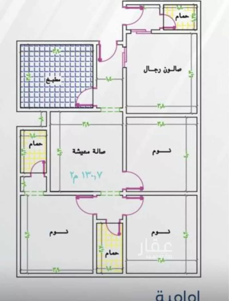 شقة 4 غرف في المروة 2