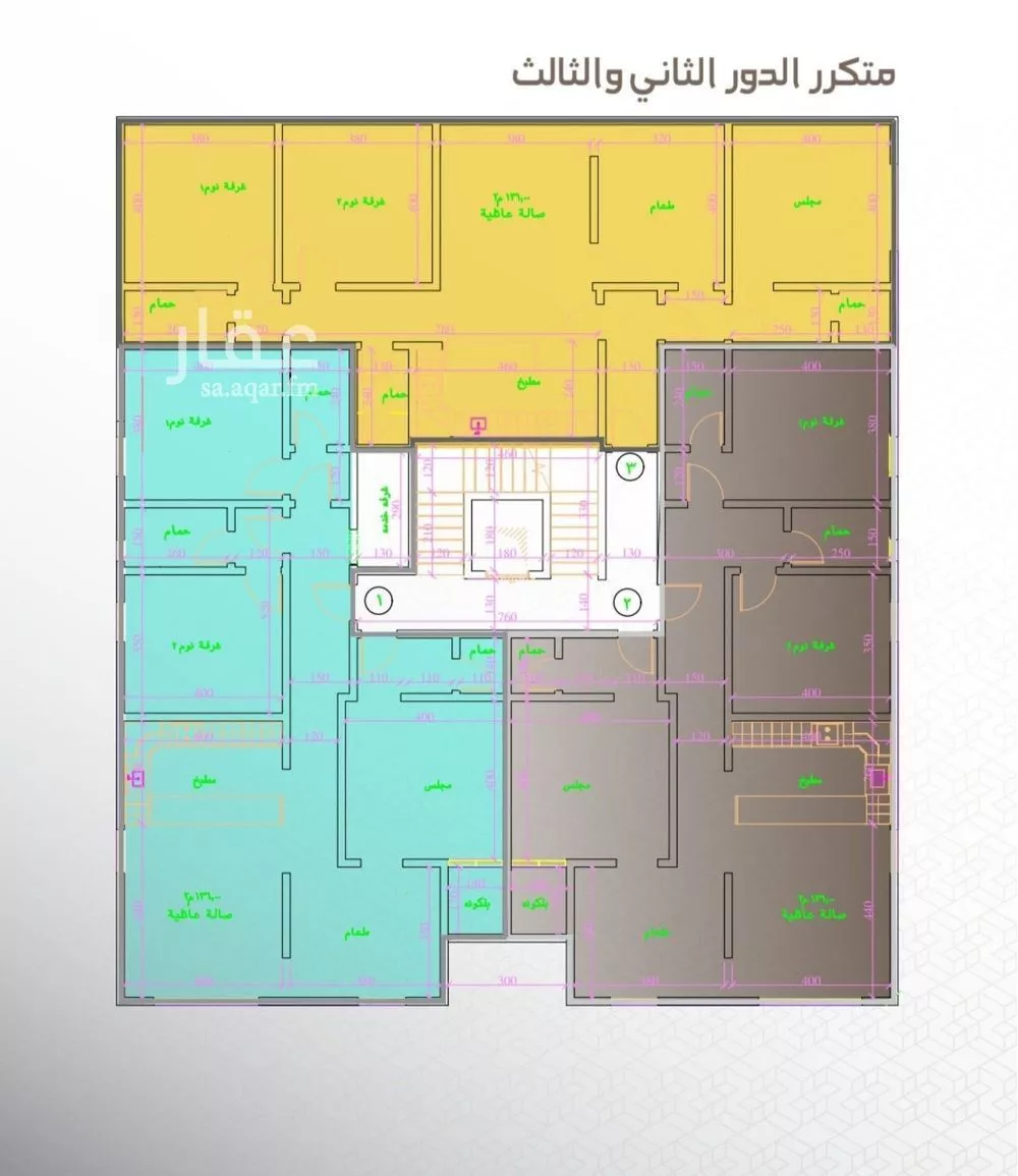 شقة 3 غرف في النعيم 1